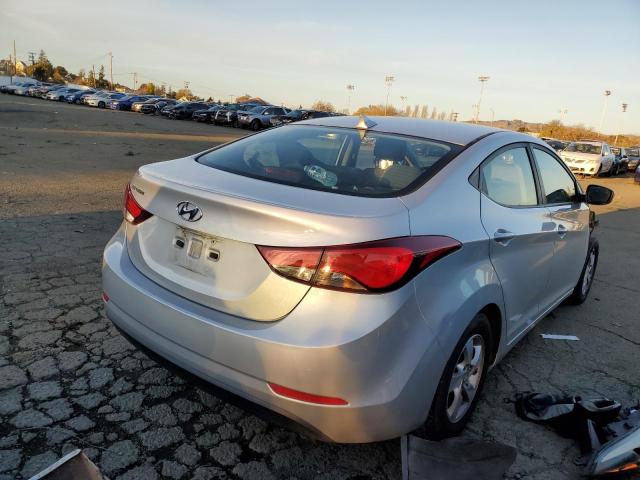 5NPDH4AE4FH550129 - 2015 HYUNDAI ELANTRA SE SILVER photo 3