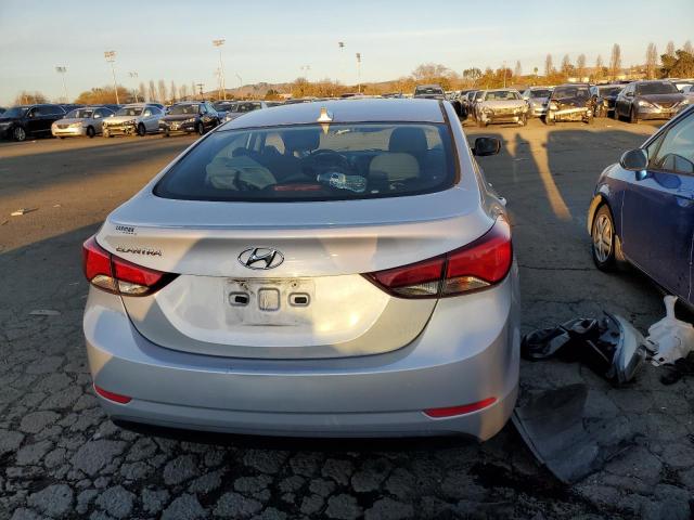 5NPDH4AE4FH550129 - 2015 HYUNDAI ELANTRA SE SILVER photo 6