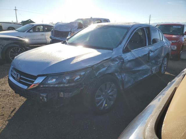 1HGCR3F82EA031447 - 2014 HONDA ACCORD EXL SILVER photo 1