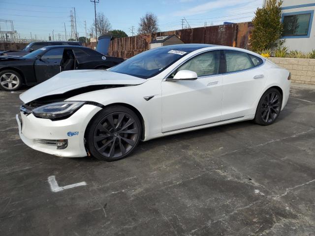 5YJSA1E25LF415648 - 2020 TESLA MODEL S WHITE photo 1