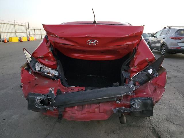 KMHCT4AE8GU030206 - 2016 HYUNDAI ACCENT SE RED photo 6