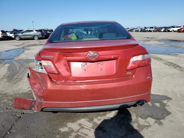 4T1BE46K27U111383 - 2007 TOYOTA CAMRY CE RED photo 6