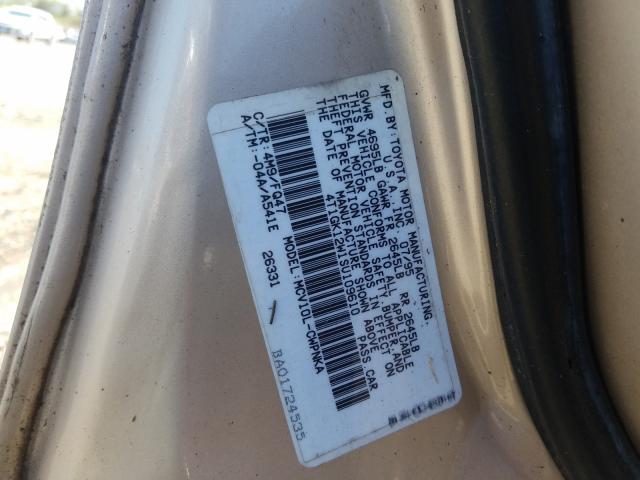 4T1GK12W1SU109610 - 1995 TOYOTA CAMRY LE  photo 10