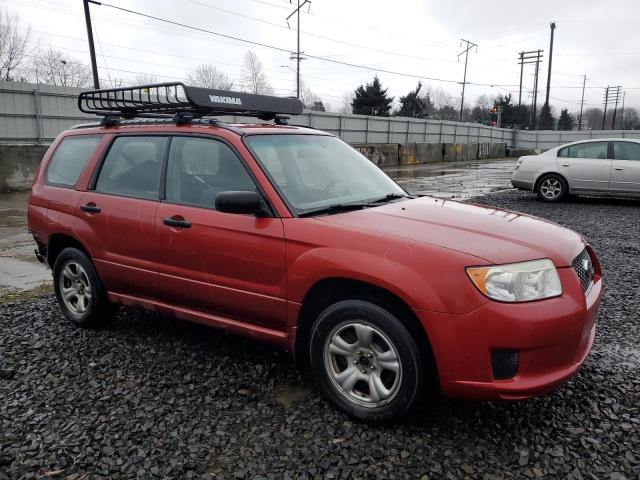 JF1SG63657H745206 - 2007 SUBARU FORESTER 2.5X RED photo 4