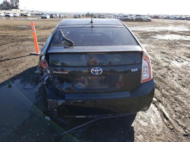 JTDKN3DU7F0482855 - 2015 TOYOTA PRIUS BLACK photo 6