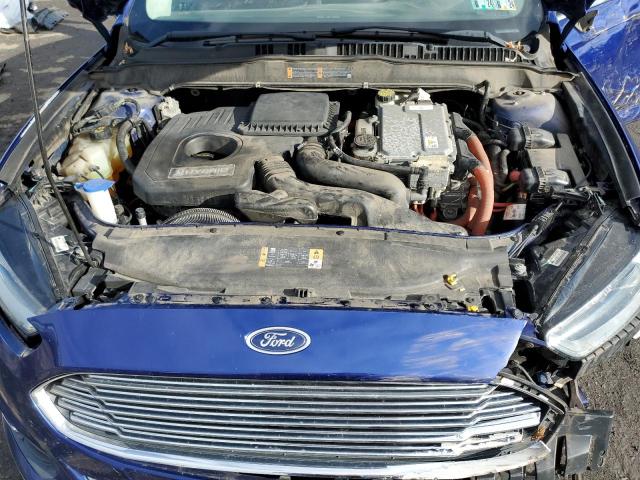 3FA6P0LU5DR336405 - 2013 FORD FUSION SE HYBRID BLUE photo 11