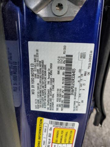 3FA6P0LU5DR336405 - 2013 FORD FUSION SE HYBRID BLUE photo 13