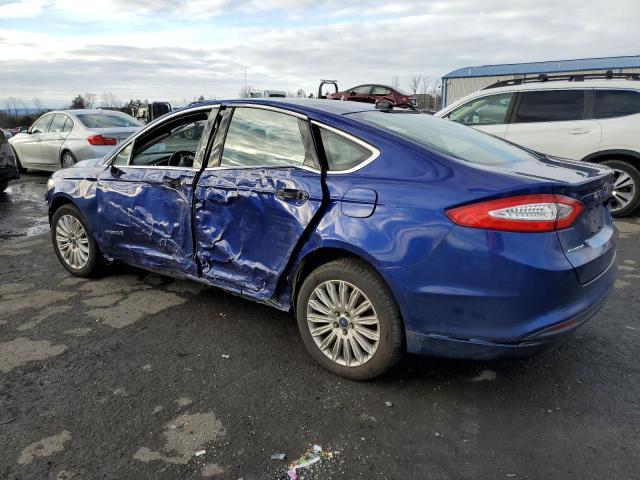 3FA6P0LU5DR336405 - 2013 FORD FUSION SE HYBRID BLUE photo 2