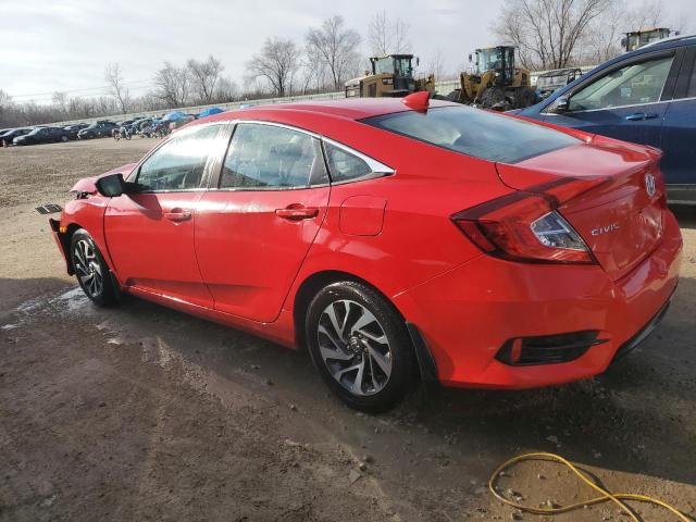 2HGFC2F71HH528592 - 2017 HONDA CIVIC EX RED photo 2