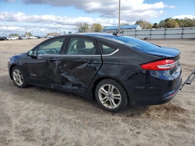 3FA6P0LU3JR209261 - 2018 FORD FUSION SE HYBRID BLACK photo 2