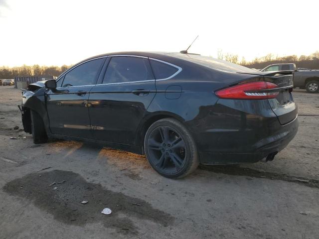 3FA6P0VP8HR333849 - 2017 FORD FUSION SPORT BLACK photo 2