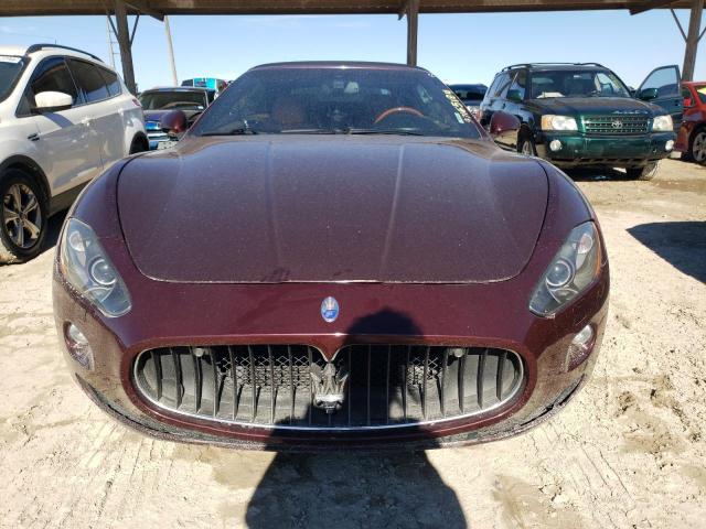 ZAM45KMA8B0057336 - 2011 MASERATI GRANTURISM S BURGUNDY photo 5