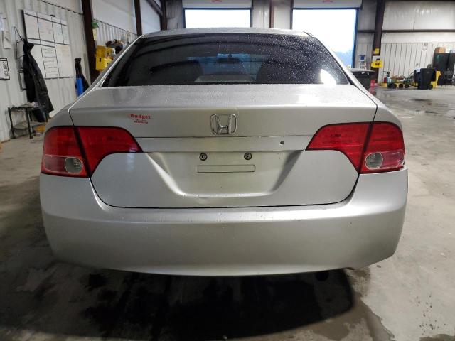 1HGFA16536L074649 - 2006 HONDA CIVIC LX SILVER photo 6