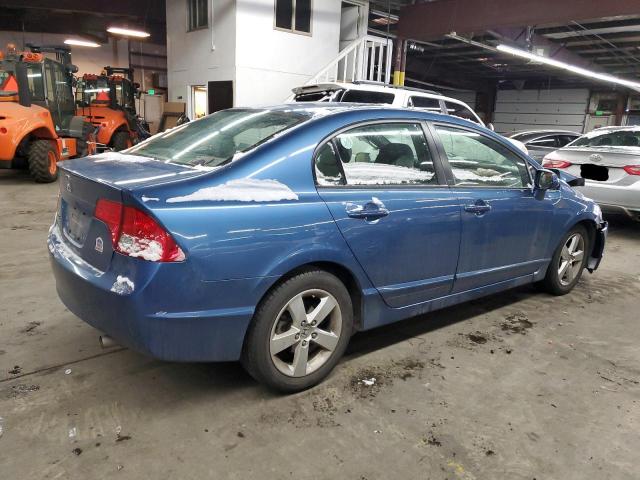 1HGFA16858L044534 - 2008 HONDA CIVIC EX BLUE photo 3