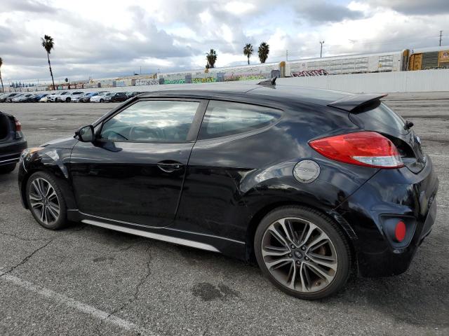 KMHTC6AE8GU258816 - 2016 HYUNDAI VELOSTER TURBO BLACK photo 2