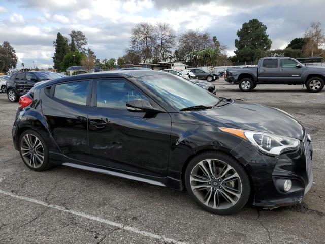 KMHTC6AE8GU258816 - 2016 HYUNDAI VELOSTER TURBO BLACK photo 4