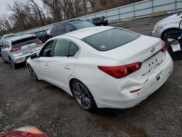 JN1AV7AP8EM692117 - 2014 INFINITI Q50 HYBRID PREMIUM WHITE photo 2