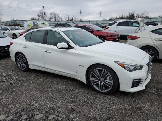 JN1AV7AP8EM692117 - 2014 INFINITI Q50 HYBRID PREMIUM WHITE photo 4