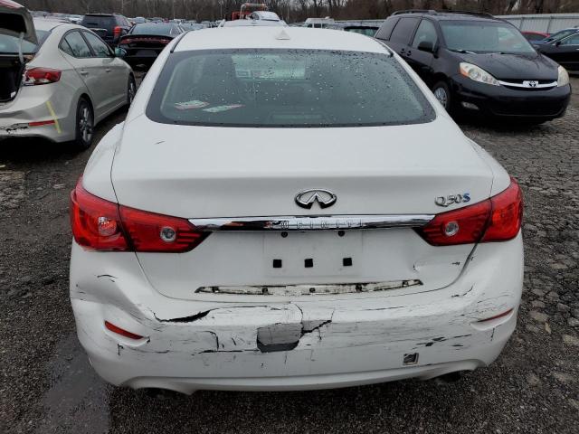 JN1AV7AP8EM692117 - 2014 INFINITI Q50 HYBRID PREMIUM WHITE photo 6