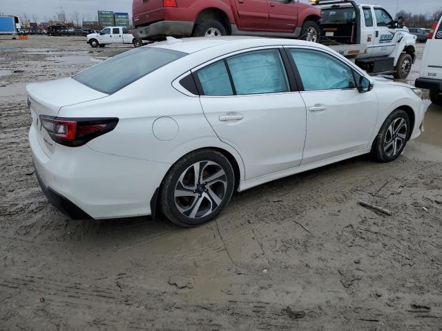 4S3BWAN69L3010457 - 2020 SUBARU LEGACY LIMITED WHITE photo 3