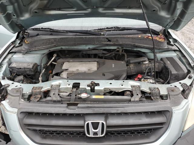 2HKYF18463H558358 - 2003 HONDA PILOT EX BLUE photo 11