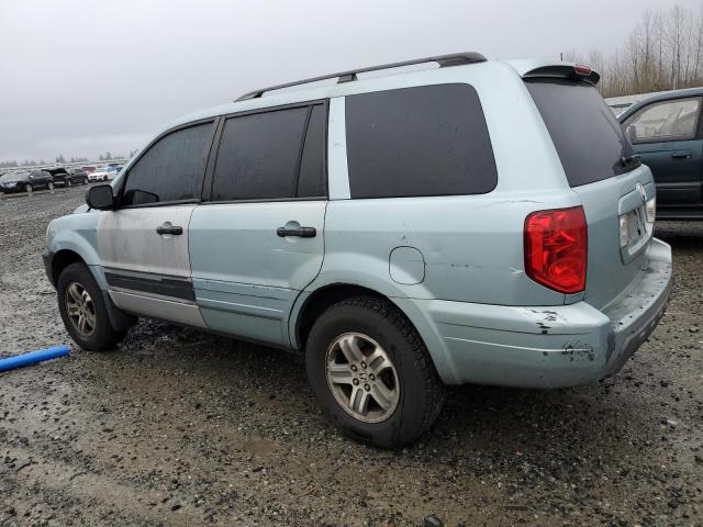 2HKYF18463H558358 - 2003 HONDA PILOT EX BLUE photo 2