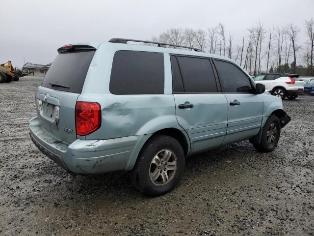 2HKYF18463H558358 - 2003 HONDA PILOT EX BLUE photo 3