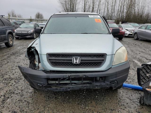 2HKYF18463H558358 - 2003 HONDA PILOT EX BLUE photo 5