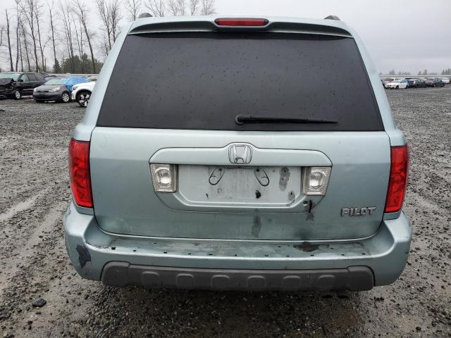 2HKYF18463H558358 - 2003 HONDA PILOT EX BLUE photo 6