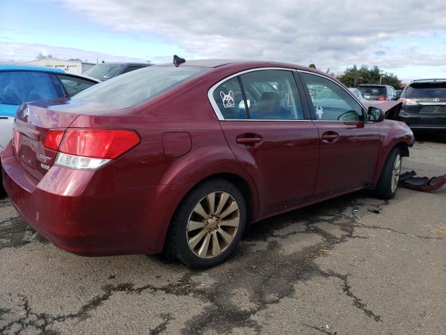 4S3BMBK65B3225204 - 2011 SUBARU LEGACY 2.5I LIMITED BURGUNDY photo 3