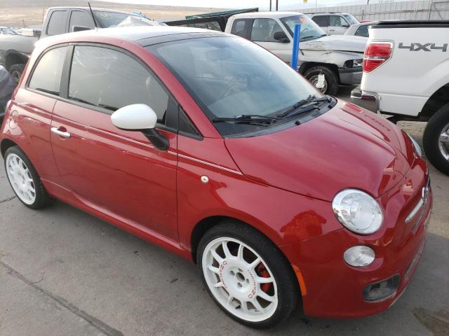 3C3CFFBR0CT209891 - 2012 FIAT 500 SPORT RED photo 4