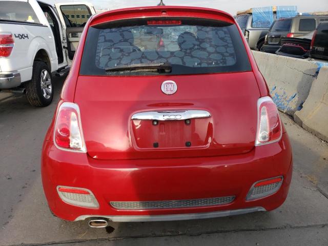 3C3CFFBR0CT209891 - 2012 FIAT 500 SPORT RED photo 6