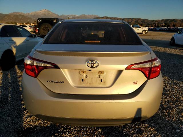 5YFBURHEXGP406787 - 2016 TOYOTA COROLLA L SILVER photo 6