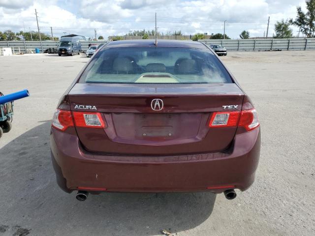 JH4CU2F6XAC024748 - 2010 ACURA TSX MAROON photo 6