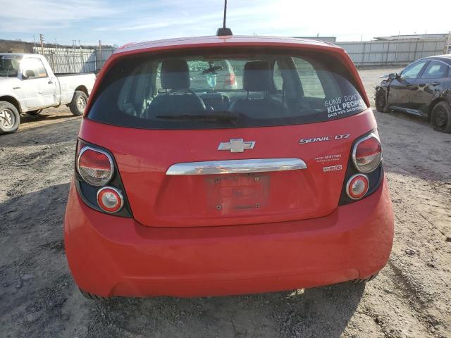 1G1JE6SBXG4144268 - 2016 CHEVROLET SONIC LTZ RED photo 6