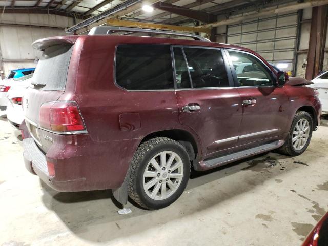 JTJHY7AX0A4053241 - 2010 LEXUS LX 570 BURGUNDY photo 3