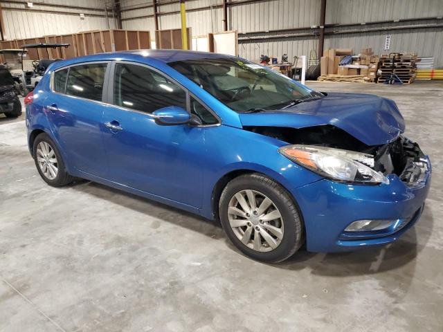 KNAFX5A87F5266969 - 2015 KIA FORTE EX BLUE photo 4