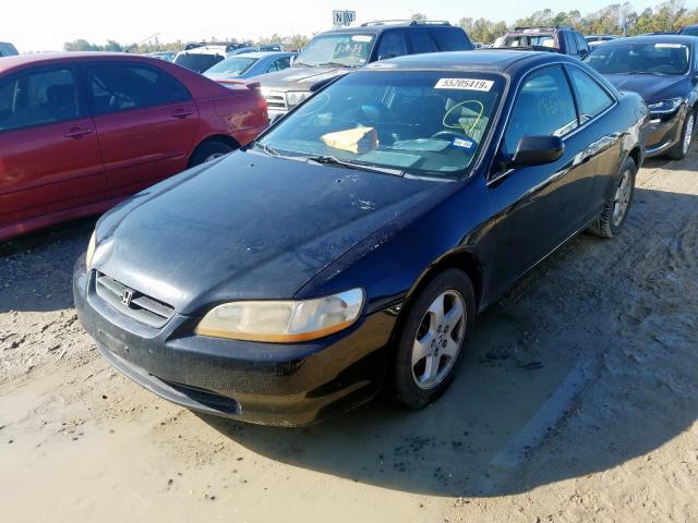 1HGCG225XXA014202 - 1999 HONDA ACCORD EX BLACK photo 2