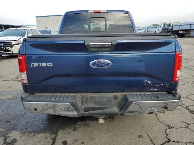 1FTEW1CG3FKF06888 - 2015 FORD F150 SUPERCREW BLUE photo 6