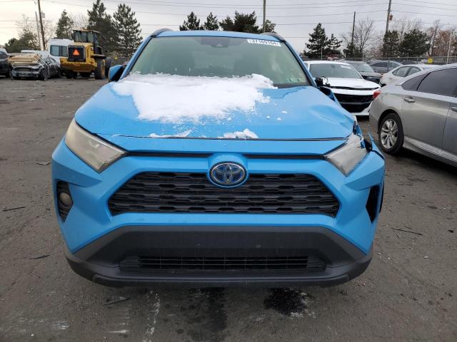 JTMRWRFV9KD009613 - 2019 TOYOTA RAV4 XLE BLUE photo 5