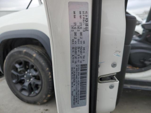 1C4PJMBX1KD245303 - 2019 JEEP CHEROKEE TRAILHAWK WHITE photo 13