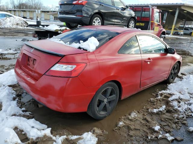 2HGFG12886H552186 - 2006 HONDA CIVIC EX RED photo 3