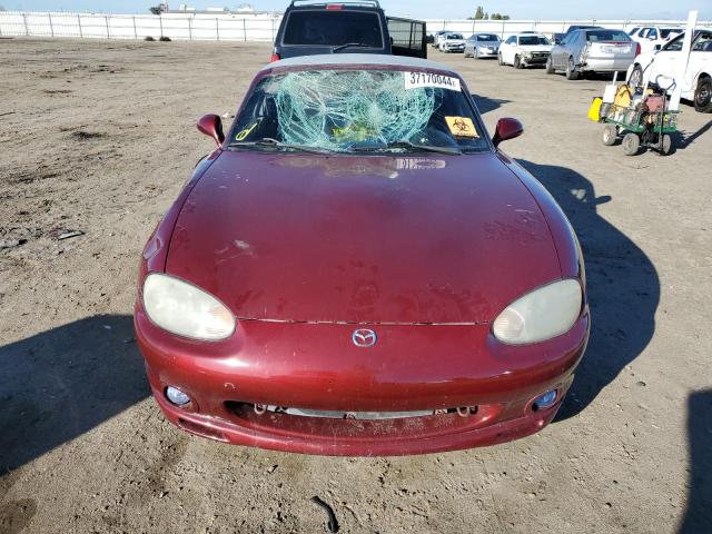 JM1NB3538Y0153399 - 2000 MAZDA MX-5 MIATA BASE BURGUNDY photo 5