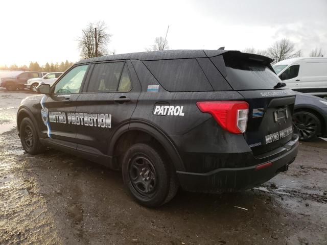 1FM5K8AB7MGA19880 - 2021 FORD EXPLORER POLICE INTERCEPTOR Schwarz Foto 2