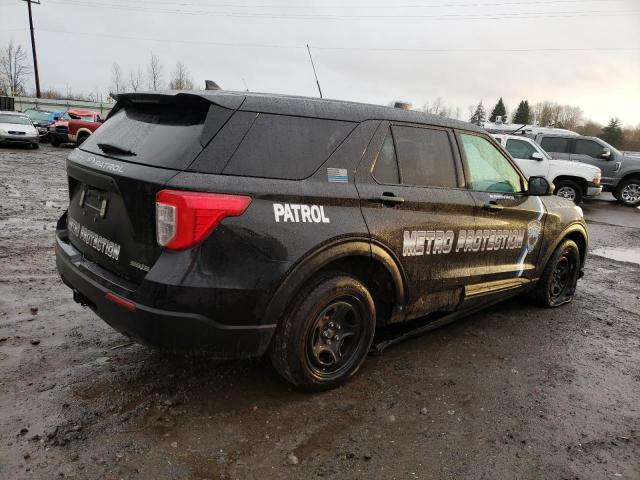 1FM5K8AB7MGA19880 - 2021 FORD EXPLORER POLICE INTERCEPTOR Schwarz Foto 3