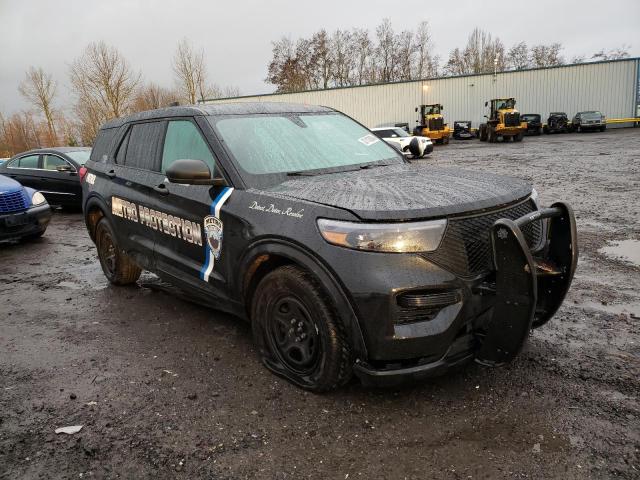 1FM5K8AB7MGA19880 - 2021 FORD EXPLORER POLICE INTERCEPTOR Schwarz Foto 4