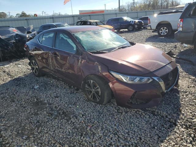 3N1AB8CV5LY250755 - 2020 NISSAN SENTRA SV RED photo 4