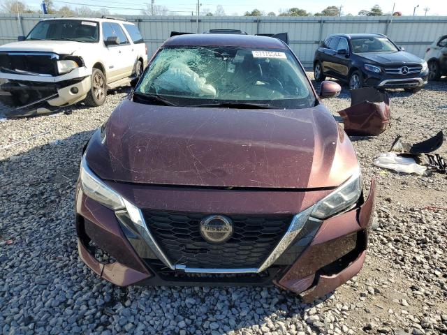 3N1AB8CV5LY250755 - 2020 NISSAN SENTRA SV RED photo 5