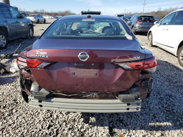 3N1AB8CV5LY250755 - 2020 NISSAN SENTRA SV RED photo 6