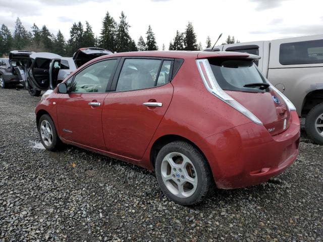 JN1AZ0CP3CT017223 - 2012 NISSAN LEAF SV MAROON photo 2